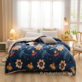 Motifs de courtepointe en flanelle de couette king size